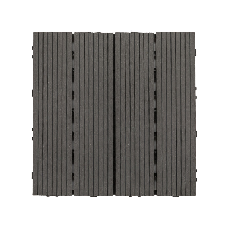 12" X 12"Square PVC Patio Tiles Snapping Installation Outdoor Flooring Tiles