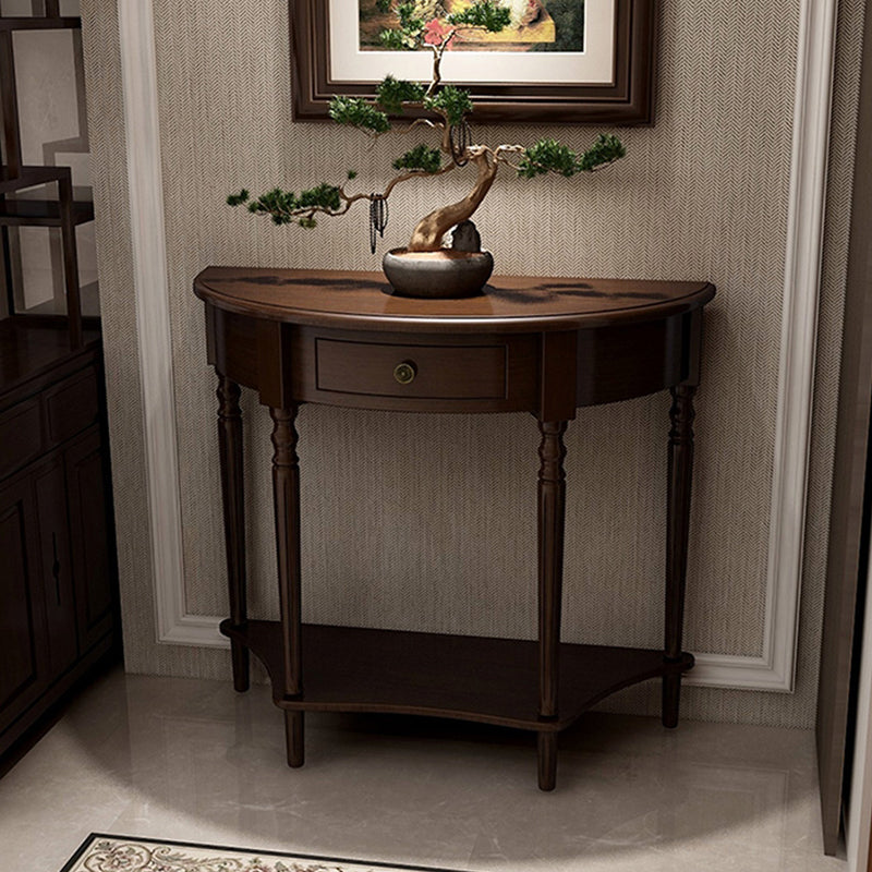 Mid-Century Modern Console Table Wooden Accent Table for Hall