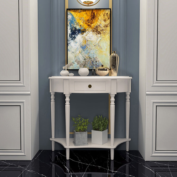 Mid-Century Modern Console Table Wooden Accent Table for Hall