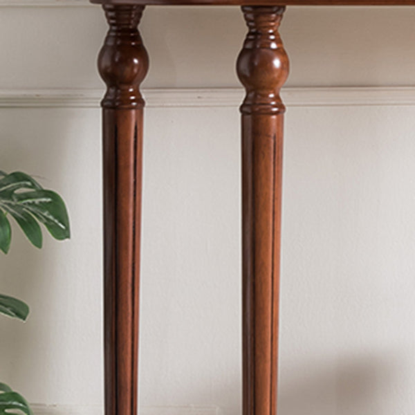Mid-Century Modern Console Table Wooden Accent Table for Hall