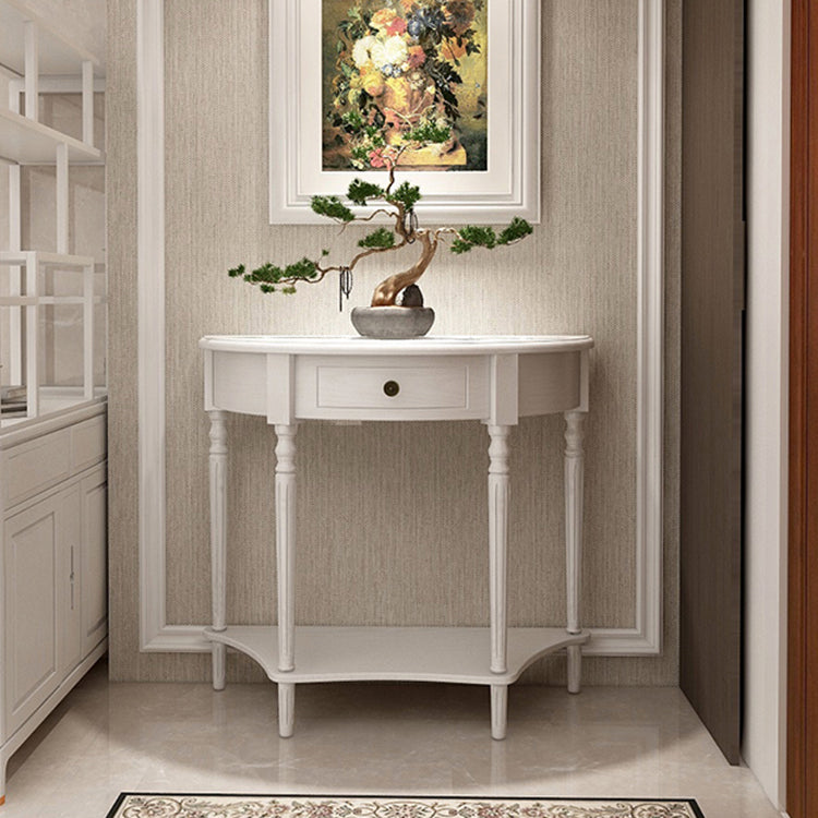 Mid-Century Modern Console Table Wooden Accent Table for Hall