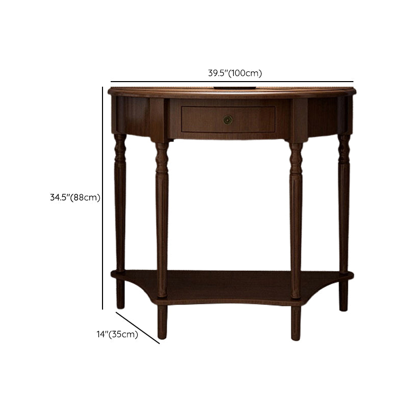 Mid-Century Modern Console Table Wooden Accent Table for Hall