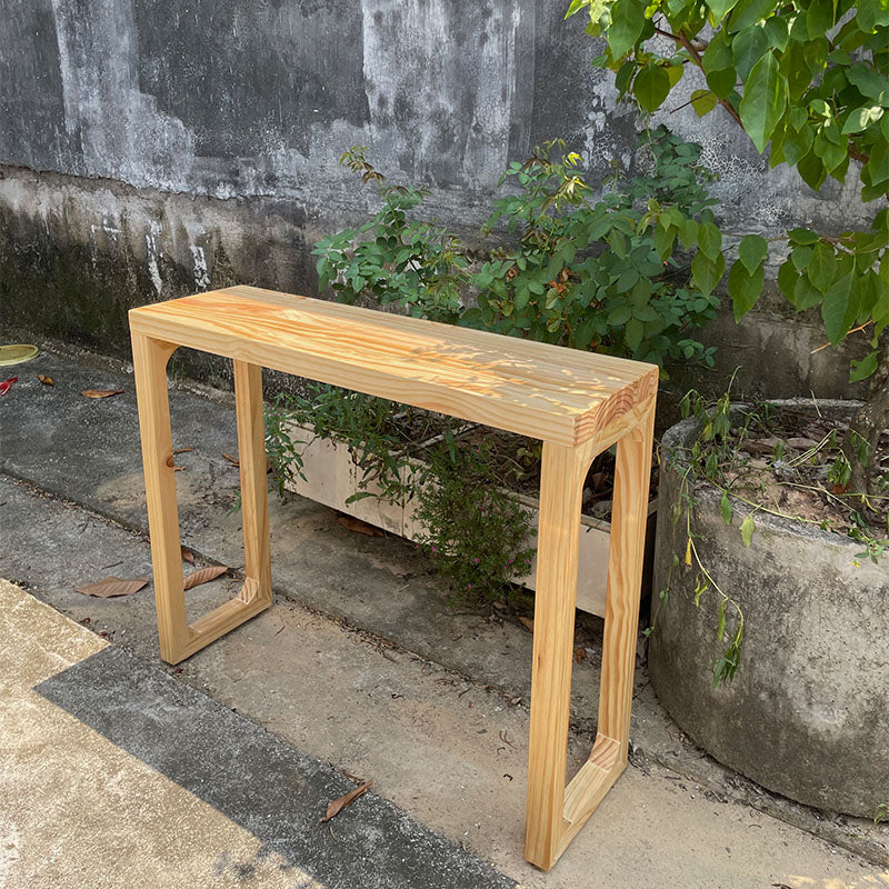 12 inch Wide Accent Table Mid-Century Modern Rectangle Console Table for Hall