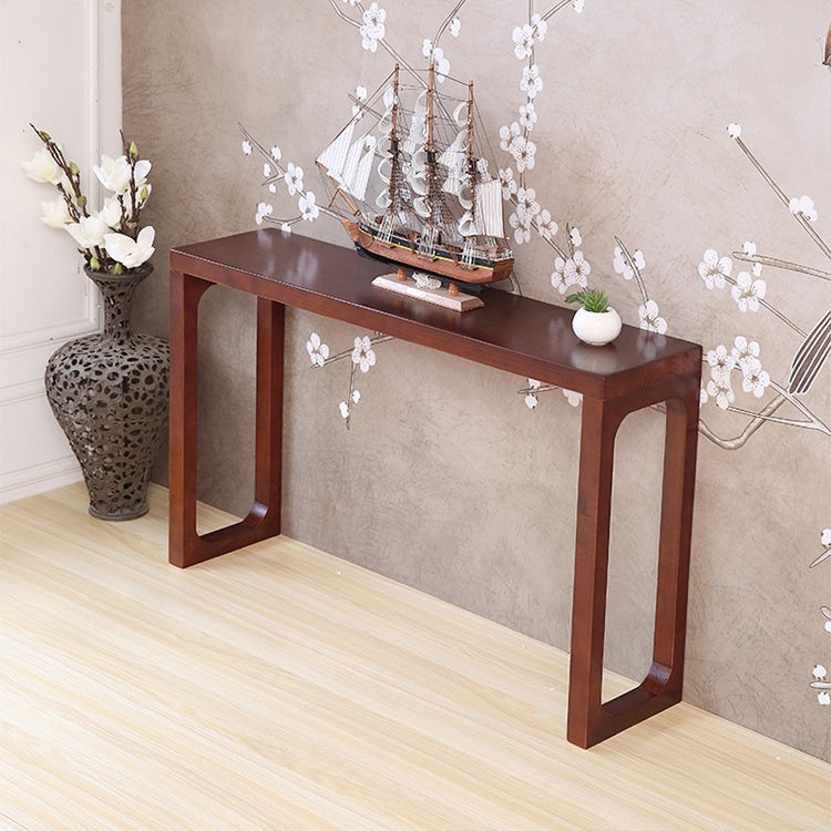 12 inch Wide Accent Table Mid-Century Modern Rectangle Console Table for Hall