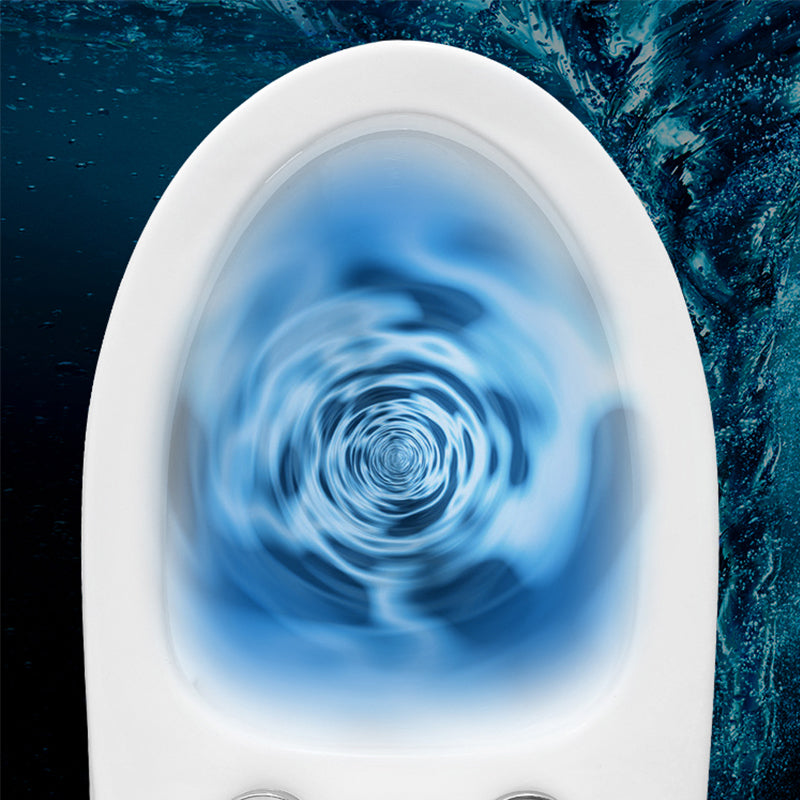 Modern Ceramic Flush Toilet One Piece White Toilet Bowl for Washroom
