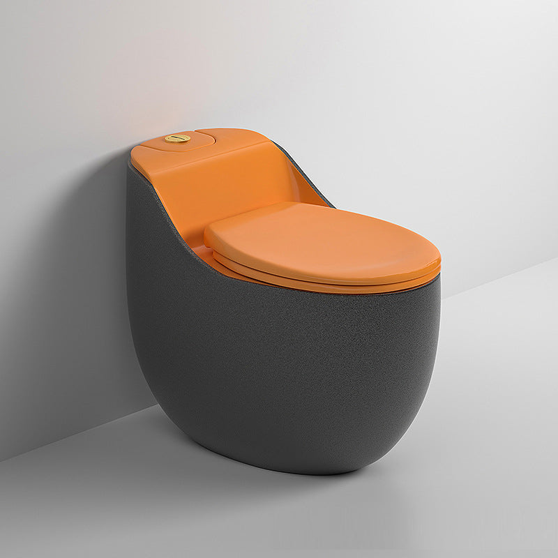 Contemporary Floor Mounted Flush Toilet Seat Included Urine Toilet for Bathroom