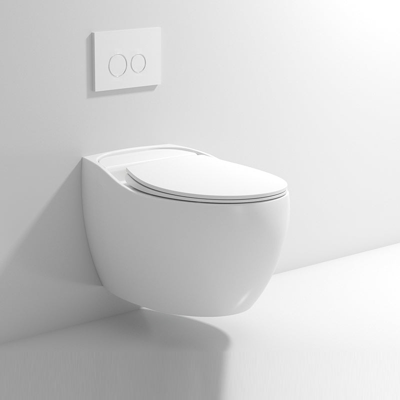 Modern Ceramic Flush Toilet Wall Hung Toilet Bowl for Washroom