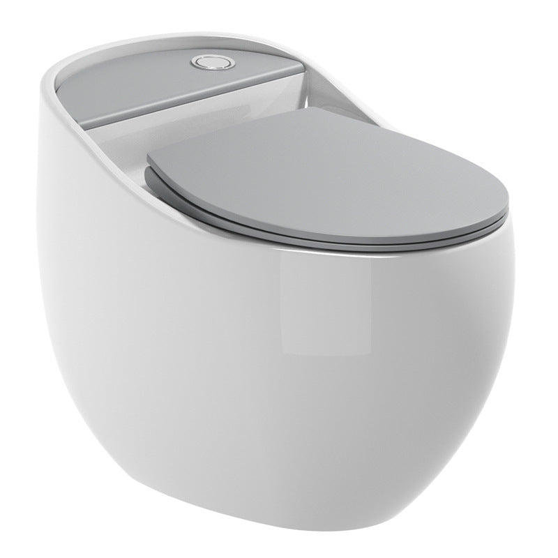 Contemporary Ceramic Flush Toilet One Piece Toilet Bowl for Bathroom
