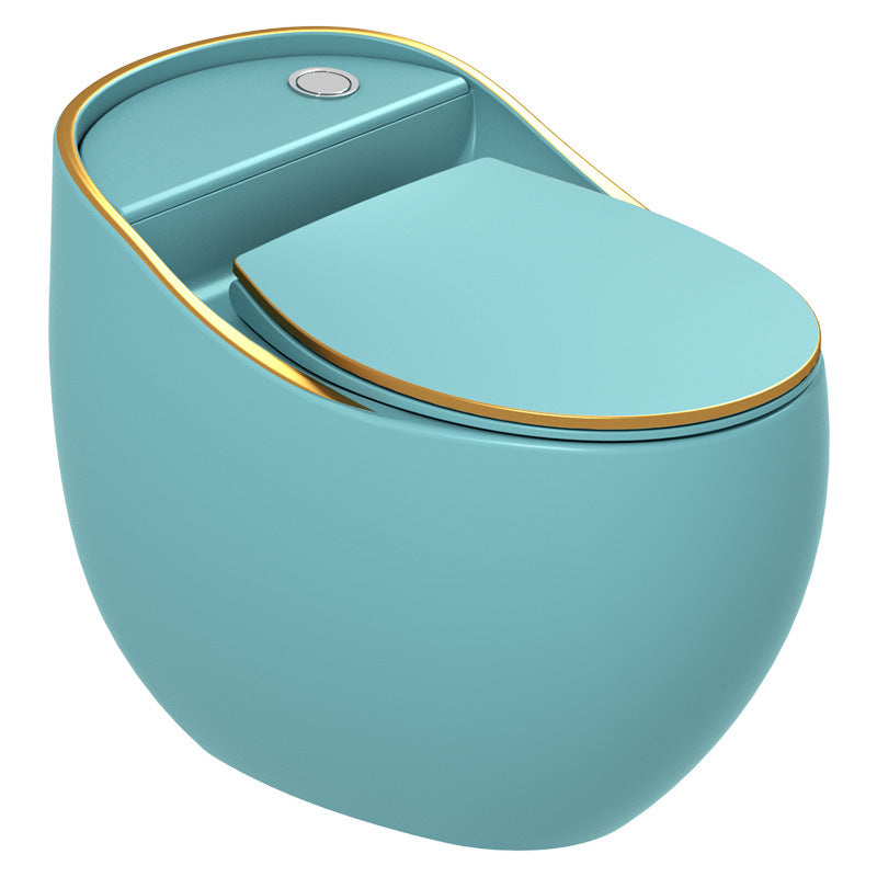 Contemporary Ceramic Flush Toilet One Piece Toilet Bowl for Bathroom