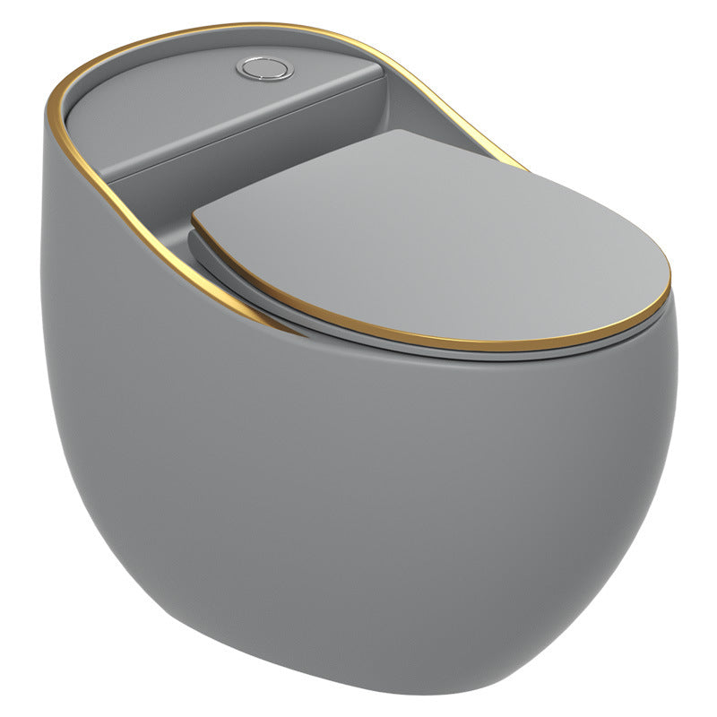 Contemporary Ceramic Flush Toilet One Piece Toilet Bowl for Bathroom