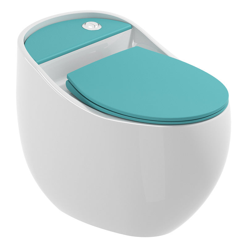Contemporary Ceramic Flush Toilet One Piece Toilet Bowl for Bathroom