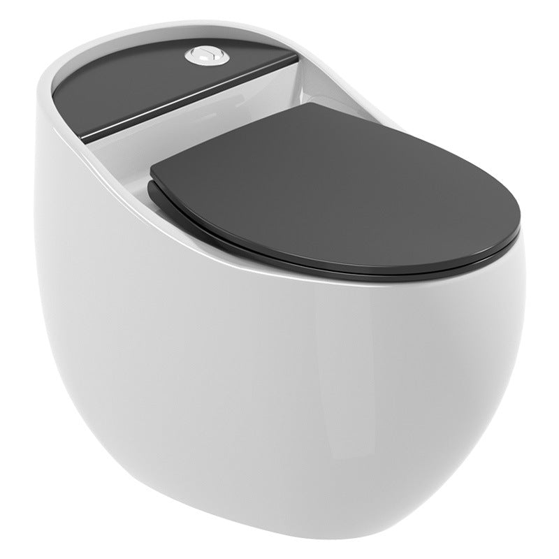Contemporary Ceramic Flush Toilet One Piece Toilet Bowl for Bathroom