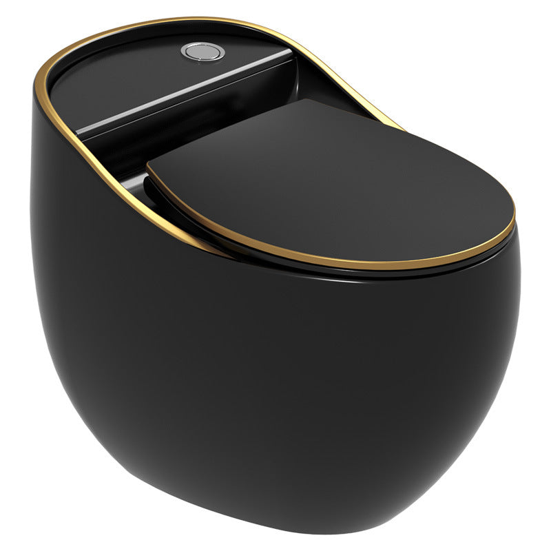 Contemporary Ceramic Flush Toilet One Piece Toilet Bowl for Bathroom