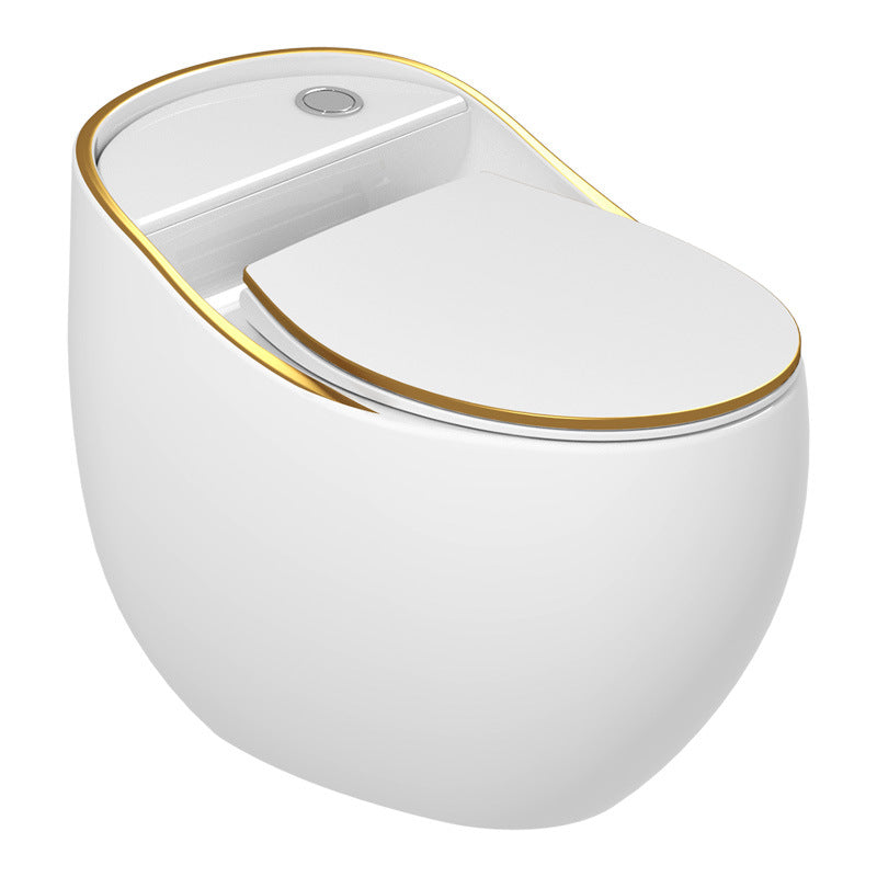 Contemporary Ceramic Flush Toilet One Piece Toilet Bowl for Bathroom