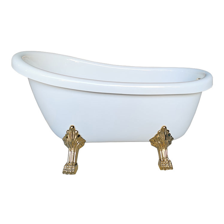 Freestanding Soaking Bath Antique Finish Modern Oval Bath Tub