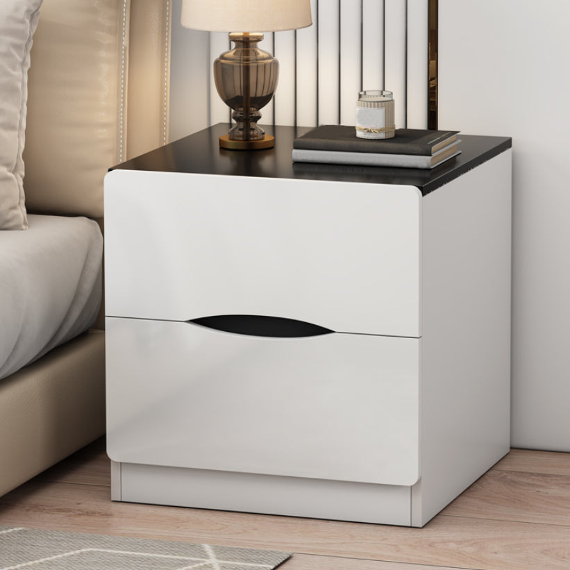 Modern Bed Nightstand Manufactured Wood Night Table with Drawers for Bedroom