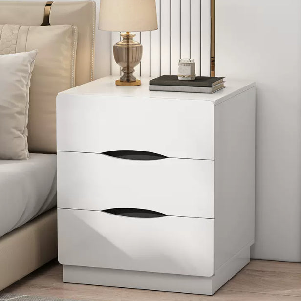 Modern Bed Nightstand Manufactured Wood Night Table with Drawers for Bedroom