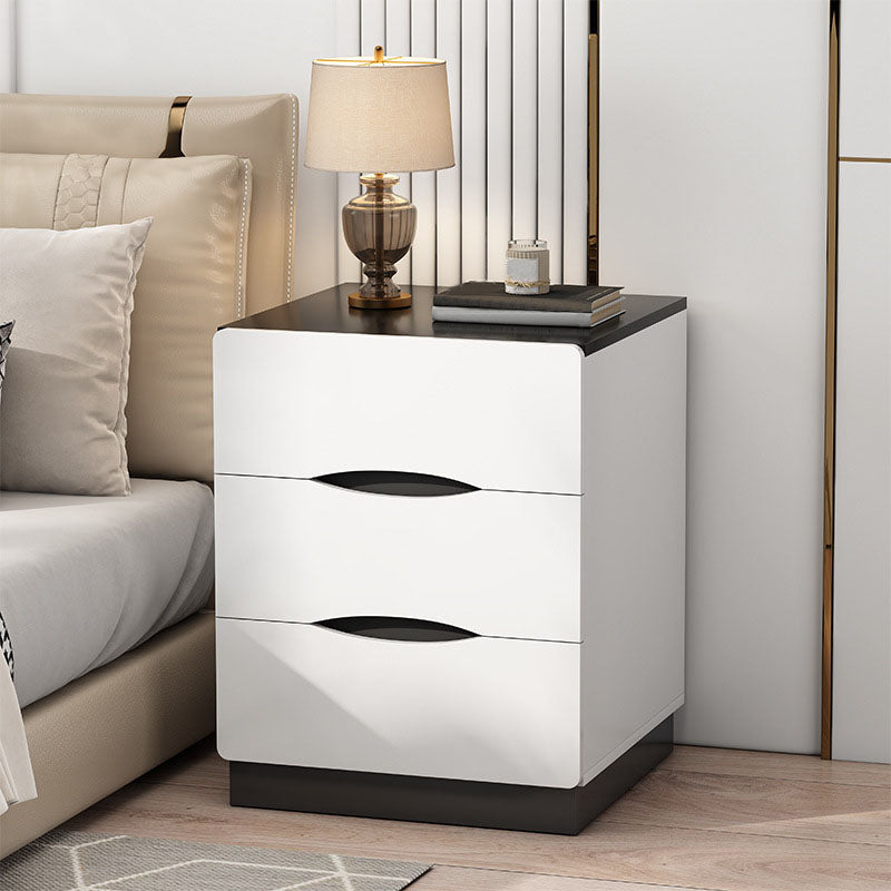 Modern Bed Nightstand Manufactured Wood Night Table with Drawers for Bedroom