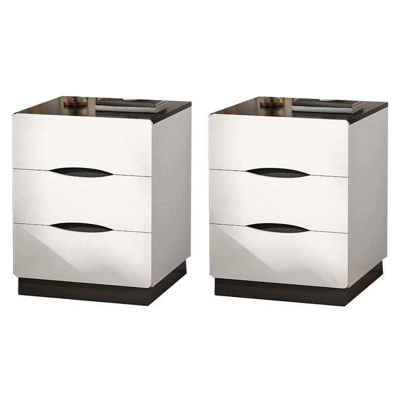 Modern Bed Nightstand Manufactured Wood Night Table with Drawers for Bedroom