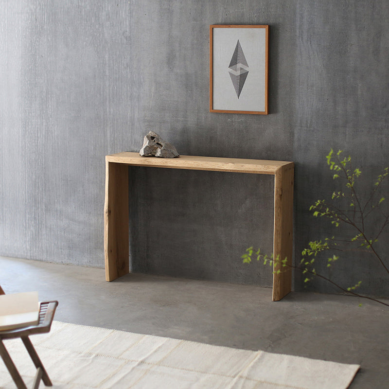 12 Inch Wide Accent Table Mid-Century Modern Rectangle Console Table