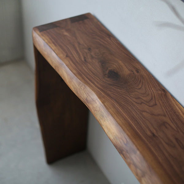 12 Inch Wide Accent Table Mid-Century Modern Rectangle Console Table