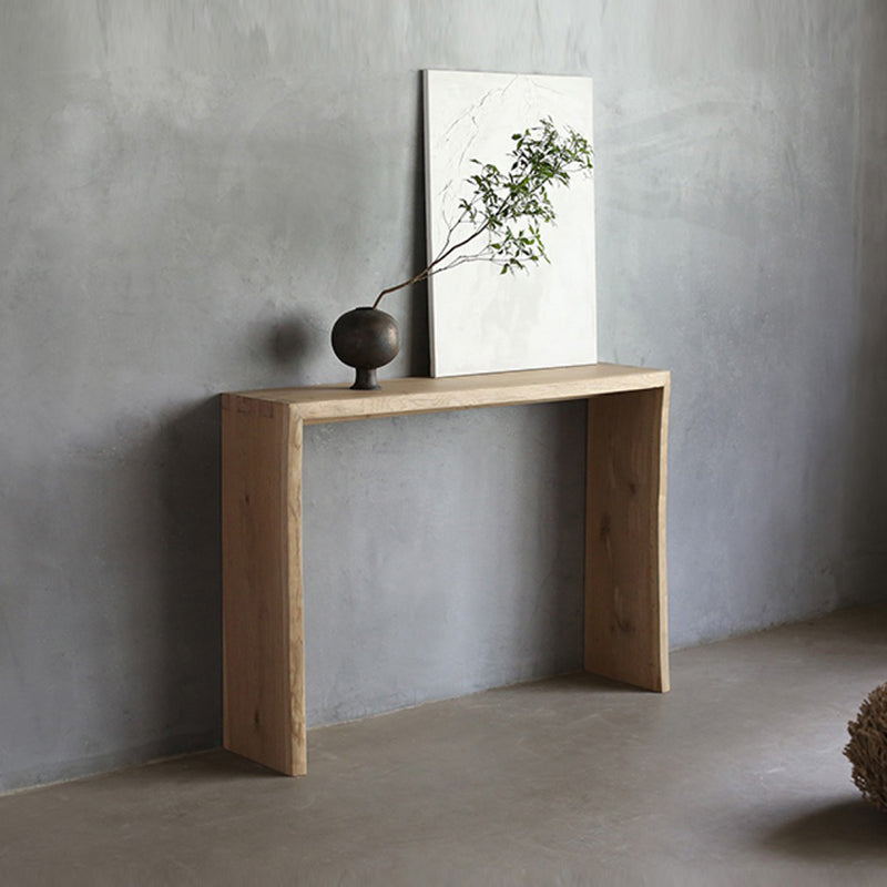12 Inch Wide Accent Table Mid-Century Modern Rectangle Console Table