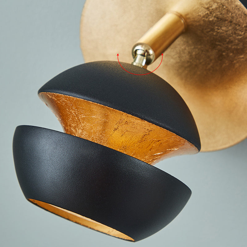 1-Light Wall Light Fixtures Modern Metal Shade Wall Mounted Lighting for Bedroom