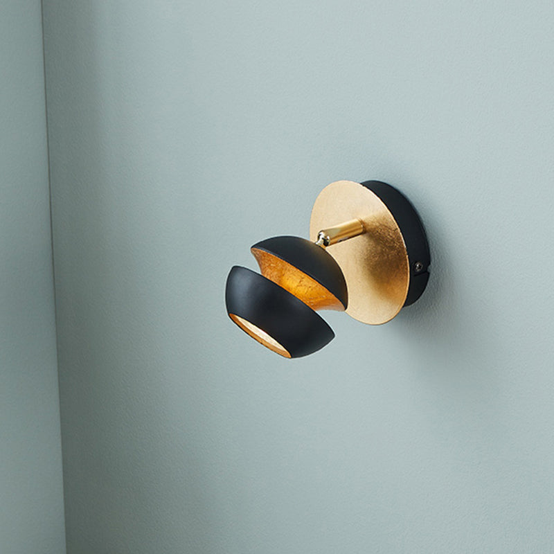 1-Light Wall Light Fixtures Modern Metal Shade Wall Mounted Lighting for Bedroom