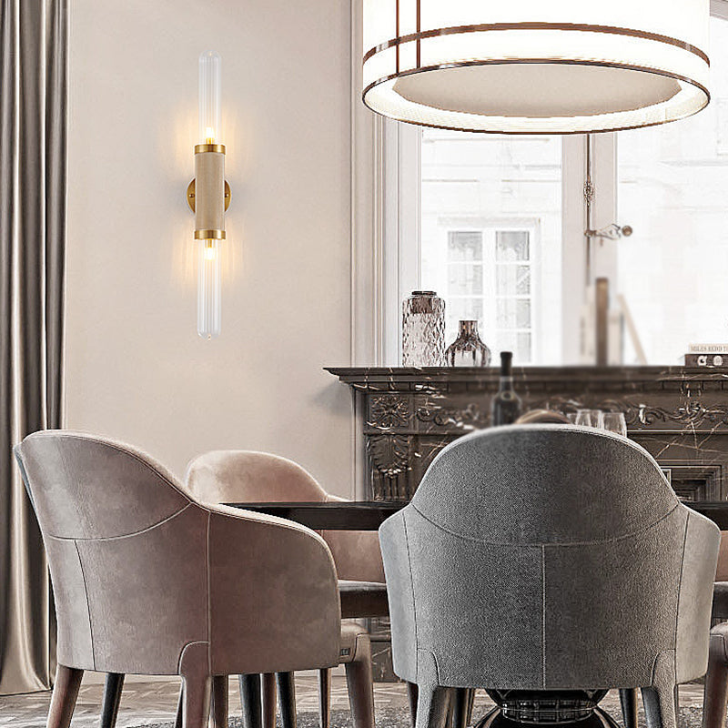 Glass Wall Lamp Industrial Wall Mounted Lighting for Living Room