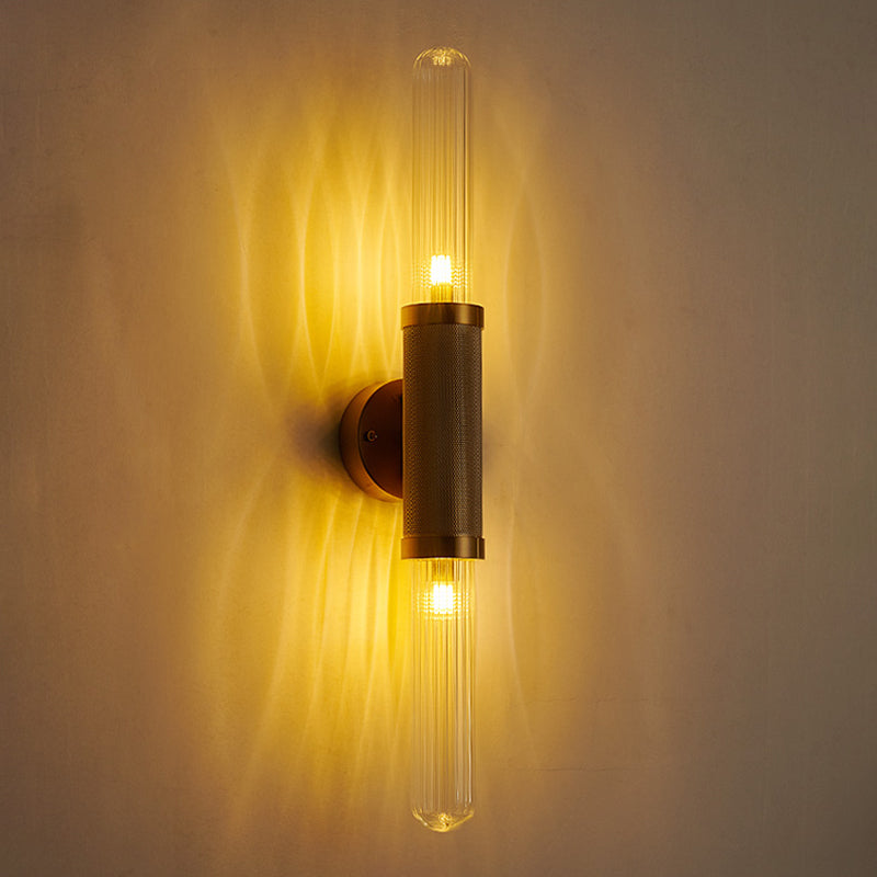 Glass Wall Lamp Industrial Wall Mounted Lighting for Living Room