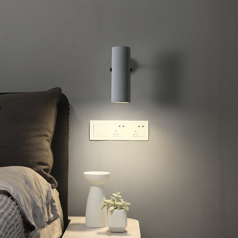 1-Light Wall Lamp Modern Concrete Shade Wall Mounted Lighting for Bedroom