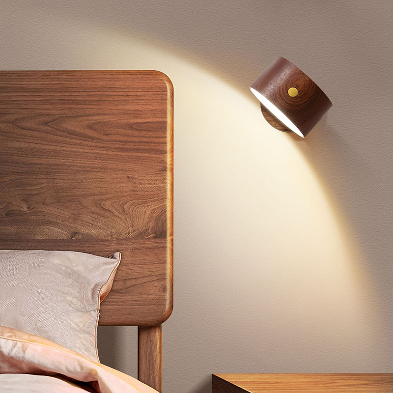 Wooden Wall Sconce Lighting Modern Style Wall Lamp for Bedroom