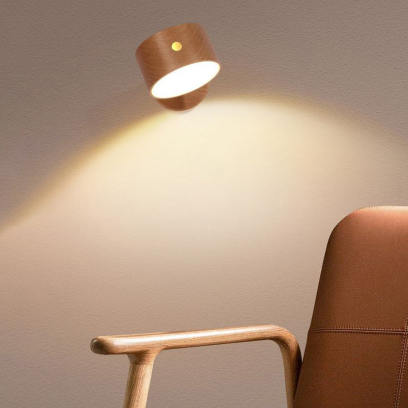 Wooden Wall Sconce Lighting Modern Style Wall Lamp for Bedroom