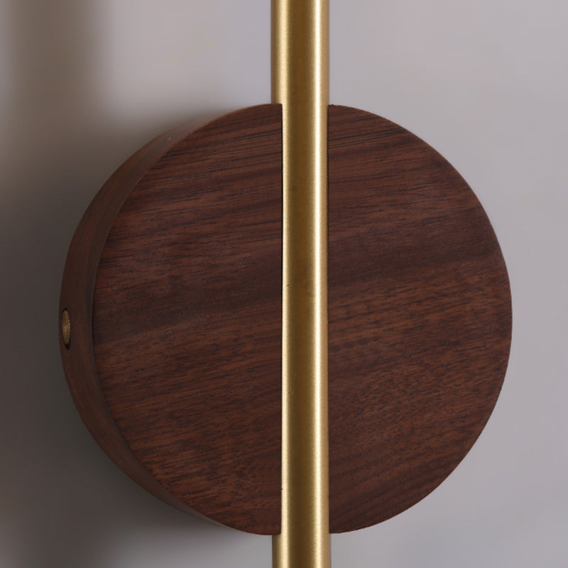 Contemporary Wood Wall Mounted Lighting Cylinder Shape Wall Lamp for Bedroom