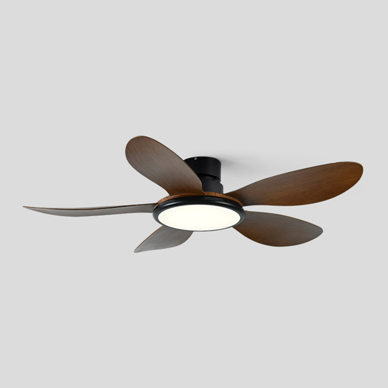 Contemporary LED Ceiling Fan Lamp 5-Blade Fan Lighting for Living Room