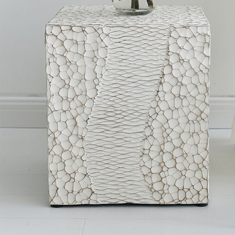 14" Wide Contemporary Corner Table Square Wood Accent Side Table