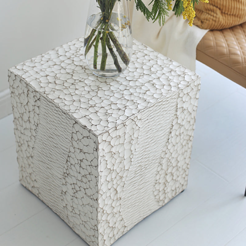 14" Wide Contemporary Corner Table Square Wood Accent Side Table