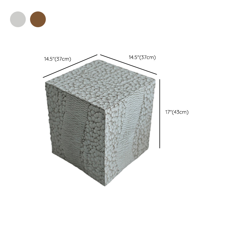 14" Wide Contemporary Corner Table Square Wood Accent Side Table