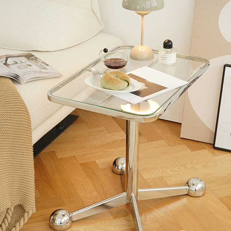 15" Wide Contemporary Corner Table Rectangular Accent Side Table