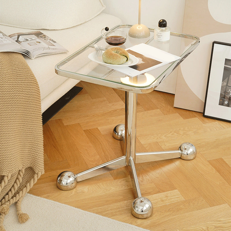 15" Wide Contemporary Corner Table Rectangular Accent Side Table