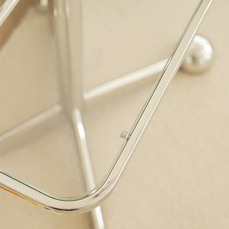 15" Wide Contemporary Corner Table Rectangular Accent Side Table