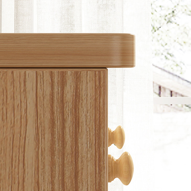 Contemporary Rectangle Storage Cabinet with Drawer Wooden Accent Cabinet
