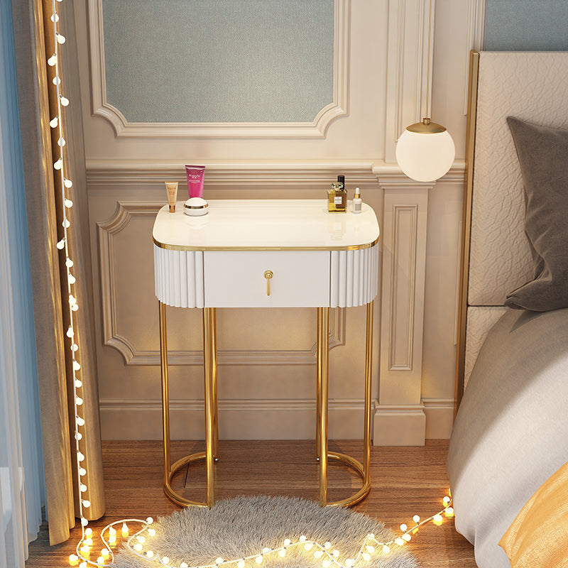 Storage Makeup Vanity Desk Bedroom Dressing Table Stool Set with Drawer