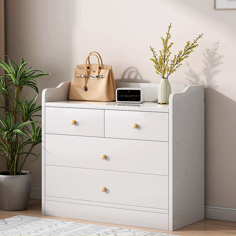 Minimalist Wooden Accent Cabinet Bar Pulls Handle Design Storage Cabinet