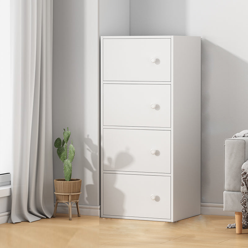 Minimalist Wooden Accent Cabinet Rectangle Storage Cabinet with Drawer