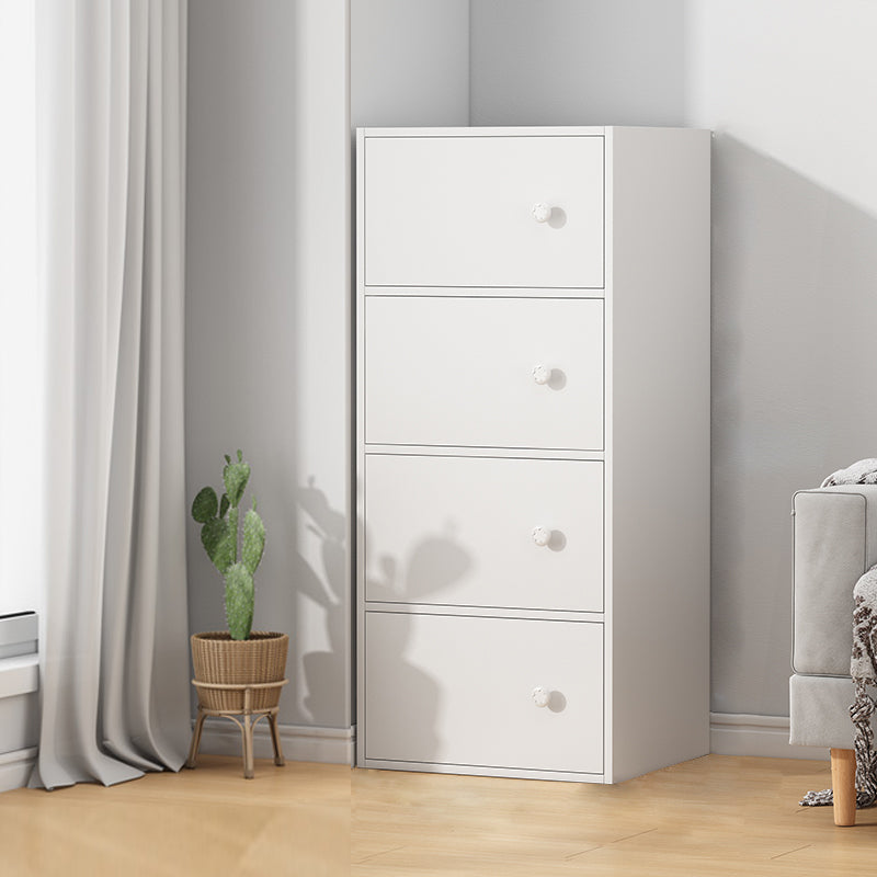 Minimalist Wooden Accent Cabinet Rectangle Storage Cabinet with Drawer