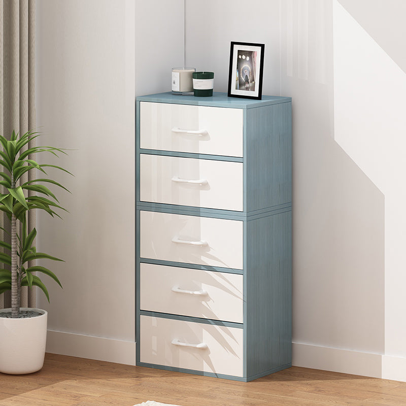 Contemporary Wood Storage Cabinet Modern Drawers Included Accent Chest
