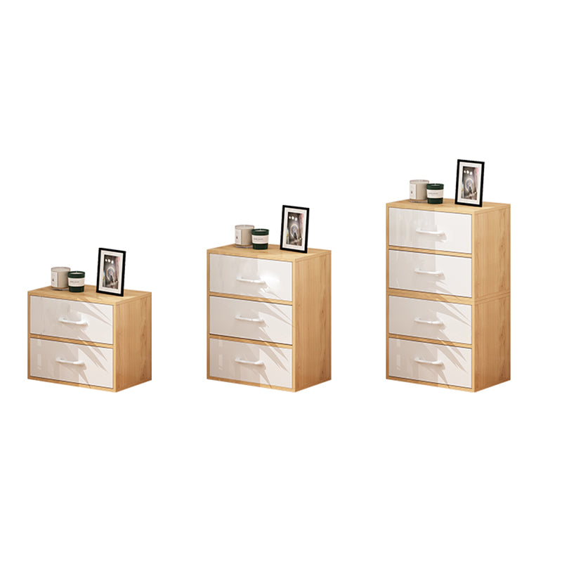 Contemporary Wood Storage Cabinet Modern Drawers Included Accent Chest
