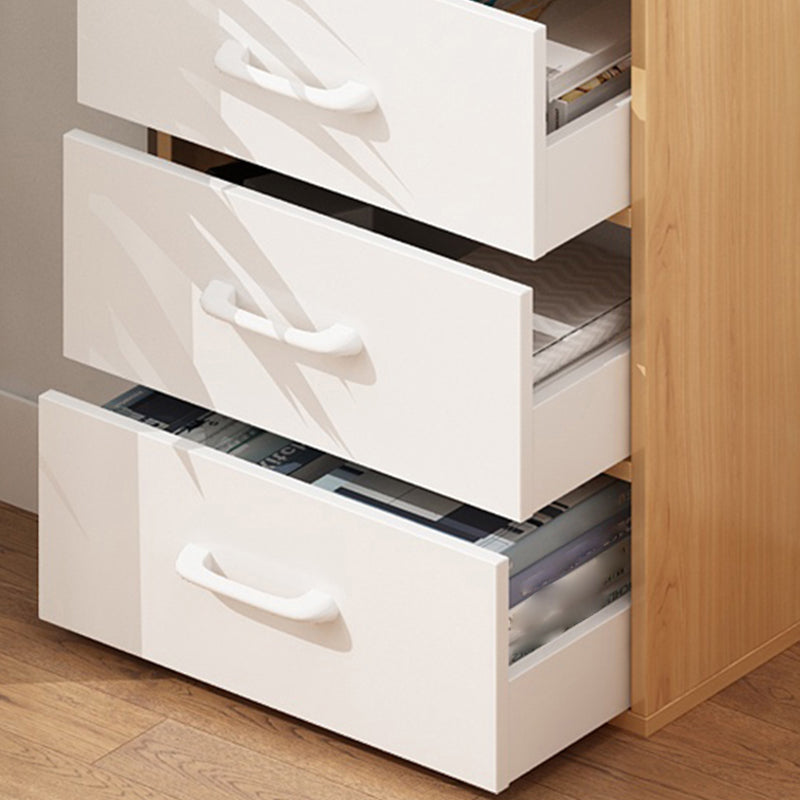 Contemporary Wood Storage Cabinet Modern Drawers Included Accent Chest
