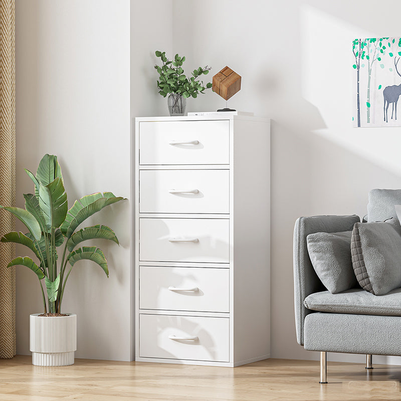 Contemporary Wood Storage Cabinet Modern Drawers Included Accent Chest